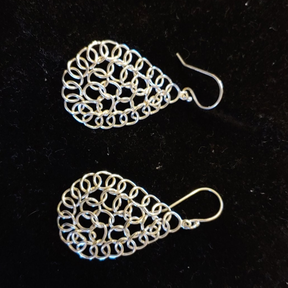 Silver earrings